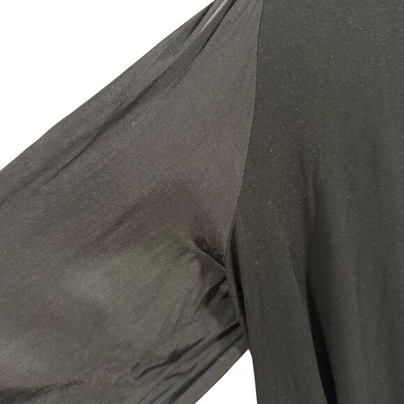 Anthropologie Kesia Surplice Black Blouse Size M - Picture 3 of 10